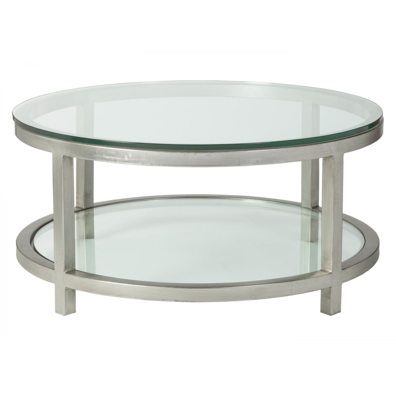 Metal Designs Per Se Cocktail Table, Silver Leaf