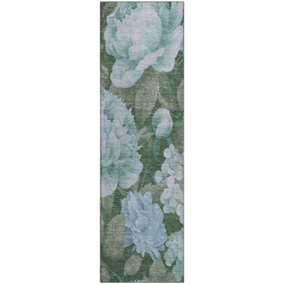 Premium Machine Washable Harjo AMF1561 Floral Rug