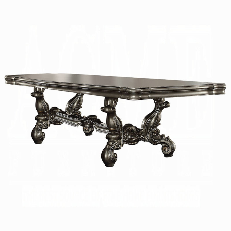 Table de salle à manger Versailles, H 32 po x L 84 po x l 46 po, Noir