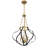 Mercer 4-Light Pendant in Brass/Black-529425226