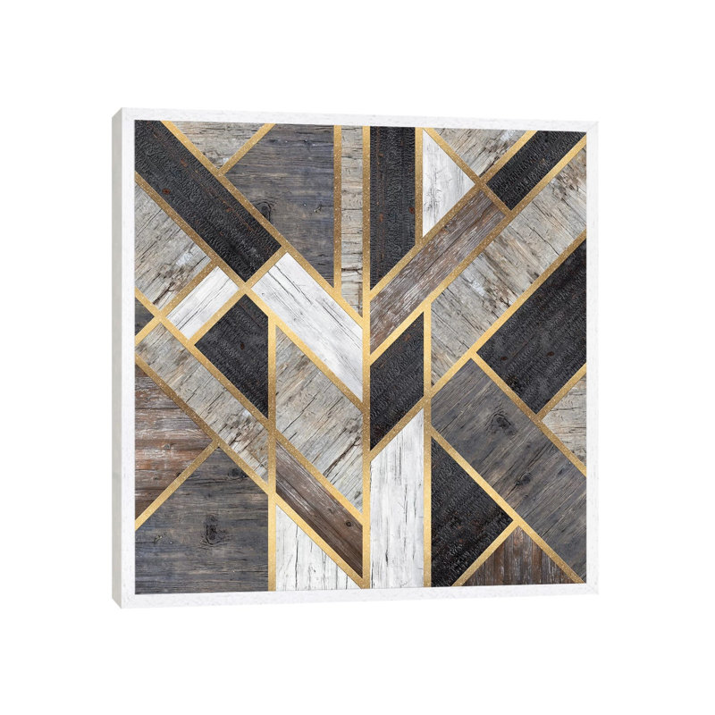 Rustic Scandinavian Design by Diego Tirigall - Print on Canvas, 66.04 cm H x 66.04 cm W, White Framed