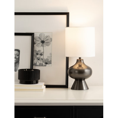 Modern Sculpted Bedside Table Lamp