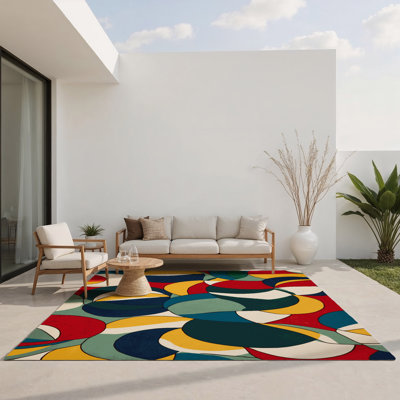 Dynamic Streak Indoor And Outdoor Area Rug