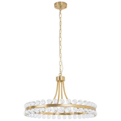 Jackeline 8 - Light 24''H Chandelier Style Circle Semi Flush Mount