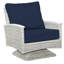 Bella Wicker Teak Outdoor Swivel Lounge Chair-1356177864-1356177909