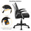 Mesh Desk Chair with Flip-up Armrest-334066800