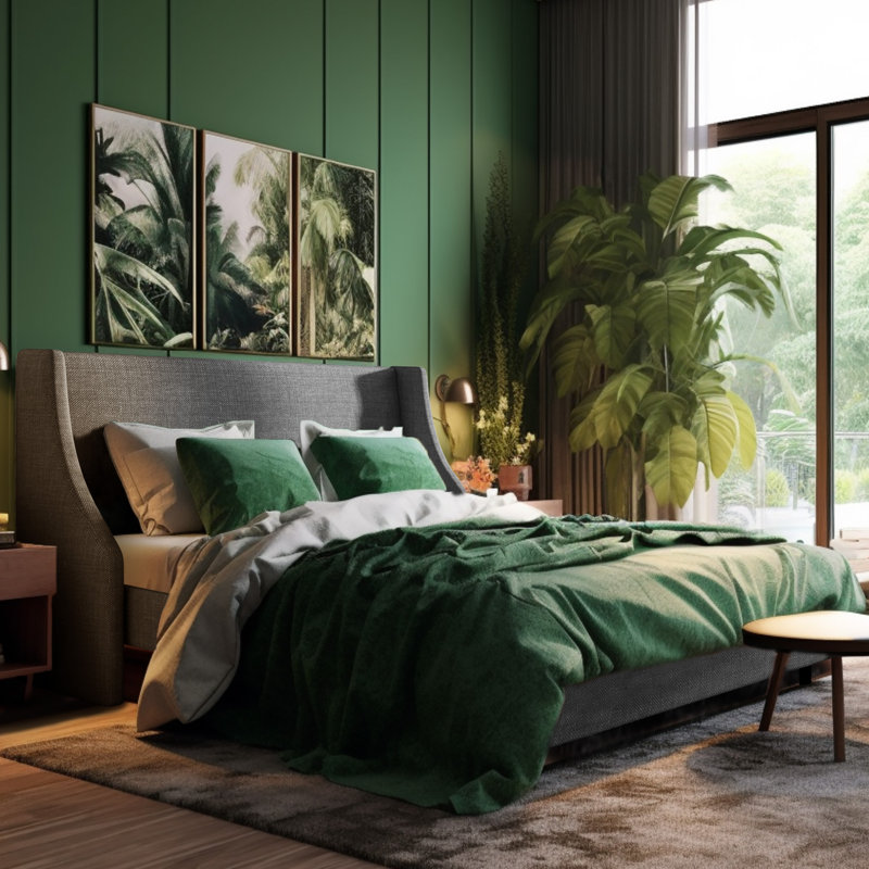 Bowdoin Upholstered Wingback Platform Bed | Modern Style
