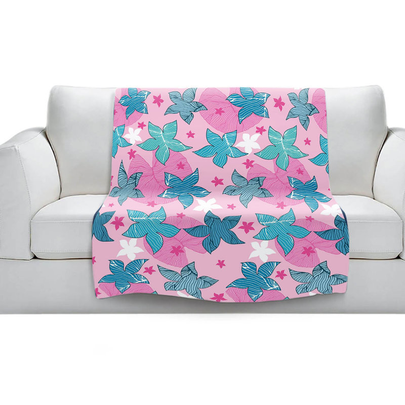 Couverture sherpa doux rose, l 68 po x L 80 po