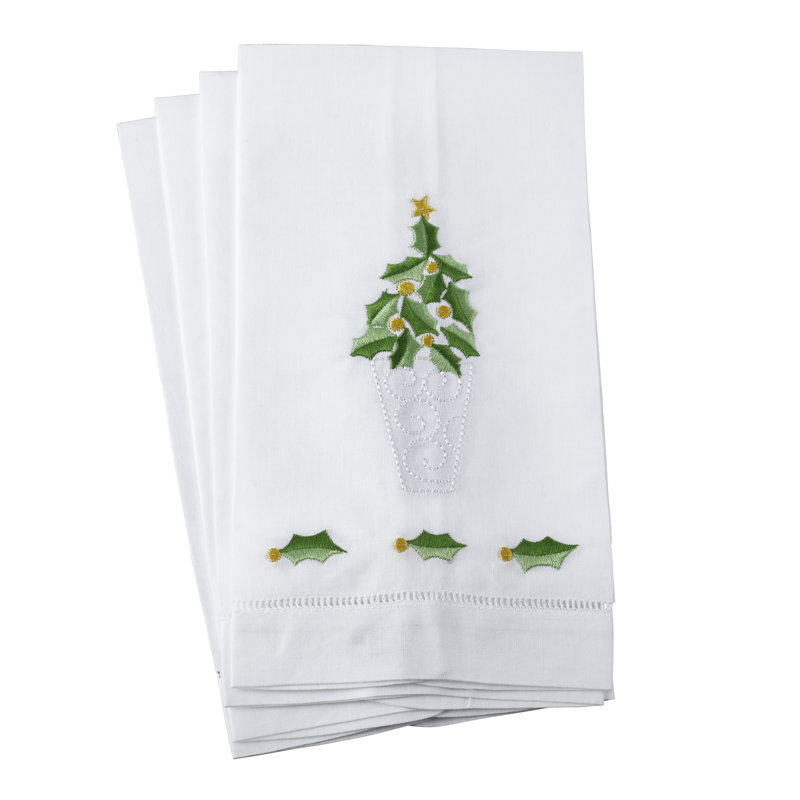 Weissman Embroidered Tea Towel Kitchen Towel