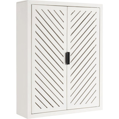 Armoire de salle de bain flottante décorative à deux portes Coastal