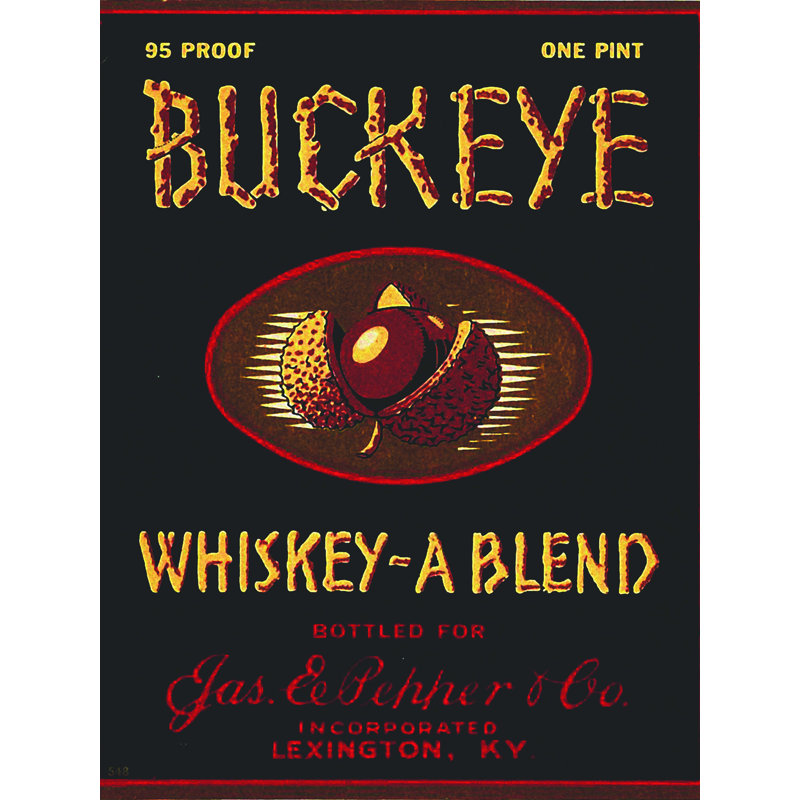 Buckeye - art textuel sur toile tendue, H 16 po x l 12 po