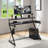 Metal Base Computer Desk with Power Outlet-1566538579-1566538580