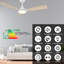 Ventilateur de plafond intelligent 52 po avec télécommande, ensemble d'éclairage inclus, fonctionne avec l'assistant Google et Amazon Alexa, raccourci Siri.-1361002573-1361002572