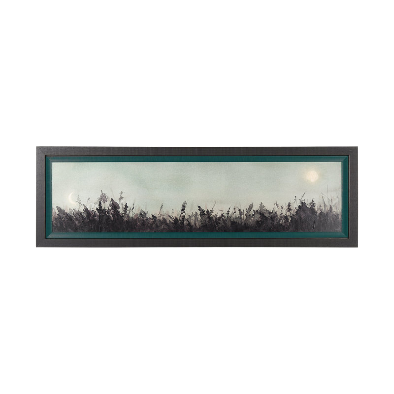 Moon Sets, Sun Rises a Hand Embelished Textured Framed Art Print