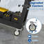 Chariot utilitaire de 550 lb avec roues, chariot de service roulant robuste, chariot à outils en plastique sur roulettes, chariot à outils à 2 tablettes pour l'entrepôt, garage, nettoyage-31340814