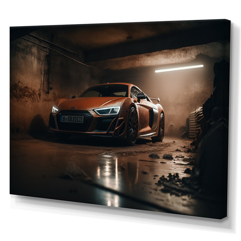 «R 8 Exotic Car», impression sur toile, H 34 po x l 44 po x P 1,5 po, Toile tendue