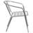 Nannie Heavy Duty Aluminum Commercial Indoor-Outdoor Restaurant Stack Chair with Triple Slat Back