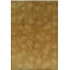 Tapis brun en laine nouée à la main à motif géométrique moderne à motif géométrique-124206066