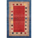 Canvello Silkroad Gabbeh Brown Rugs For Living Room - 3'11" X 6'3"