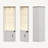69'' H Corner Cabinet With Colorful Lights, Adjustable Shelves-389838066