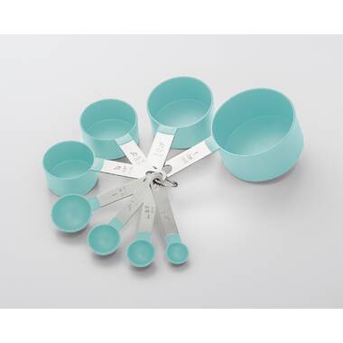 Nordic Ware Sea Glass Blue Measuring Cups and Measuring Spoons Set