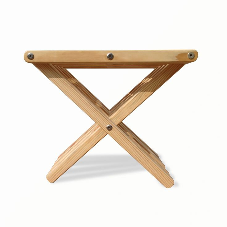 Darcus Solid Wood Accent Stool, Teak Oil