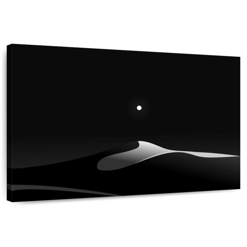Alvord Moonlit Black Desert, 26" H x 39" W