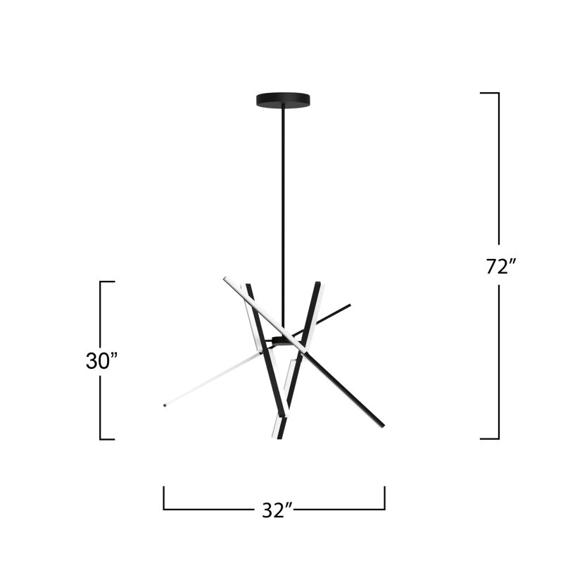 Stix - Luminaire suspendu à DEL -, Noir