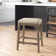 Arasch Wood Backless Counter Height Stool