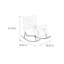 Chaise berçante élégante pour la maison-105297835