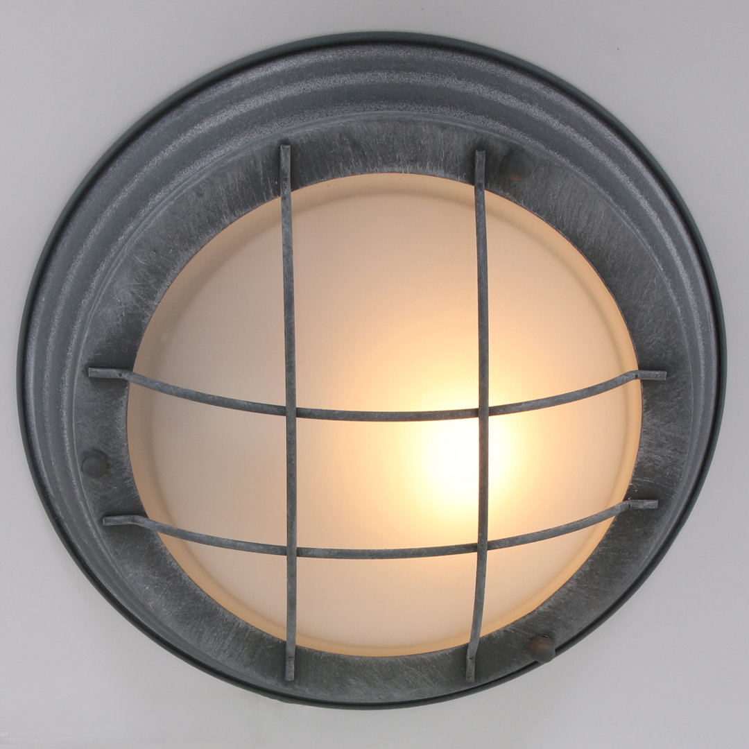 Küstenhaus Deckenleuchten 1-flammig Danby Farbe: Grau