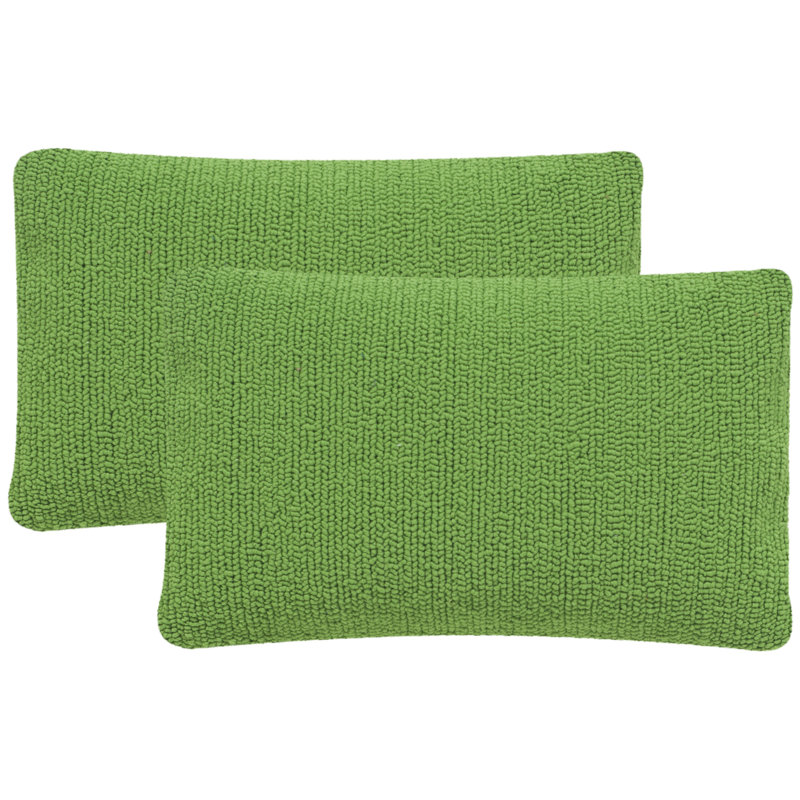  Outdoor Rectangular Pillow Cover & Insert, Sunshine Green