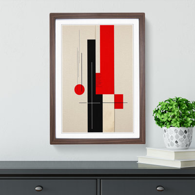 Minimalist Constructivism No.3 - Single Picture Frame Print on Wood