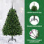 Artificial Christmas Tree with Stand Green PVC and Metal-1960690918