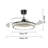 42" Led Acrylic Ceiling Fan With Light, Remote Control, Indoor For Bedroom & Living Room-644369930