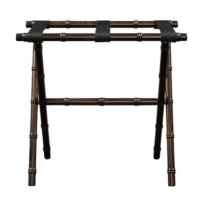 Folding Wood Bamboo Inspired Luggage Rack