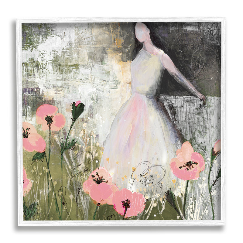 Art contemporain contemporain texturé, "Giclée" par Ruth Fromstein_aq-518, H 17 po x l 17 po x P 1,5 po