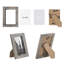 Cadre photo en bois gris de 14 cm (5,5 po) pour salon - Paquet de 2