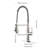 360-Degree Rotating Pull Down Kitchen Faucet With Touch - Stainless Steel Body Rust Proof, User- Wrist Activation-1258432718