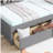 L-shaped Bunk Bed with Power Outlets, USB Charging Ports, and Two Drawers-1215351737-1215351736