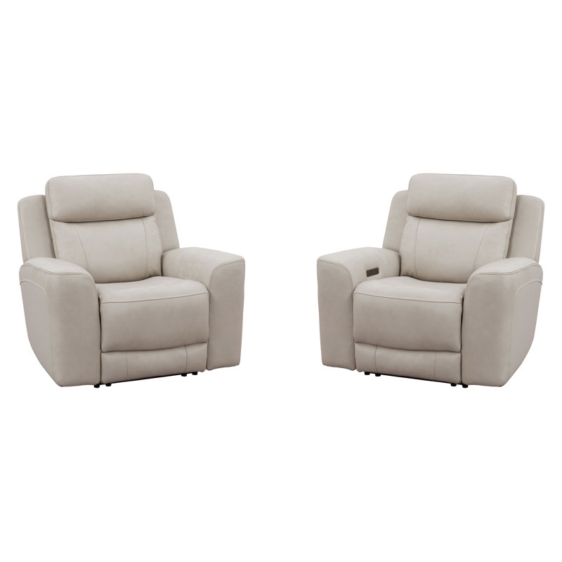 Ensemble de deux fauteuils inclinables électriques Jaspyr, Pierre