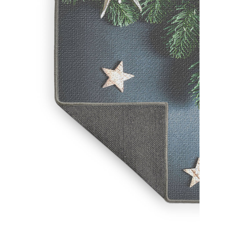 Tapis de noël blue area, Rectangle 2 pi x 3 pi