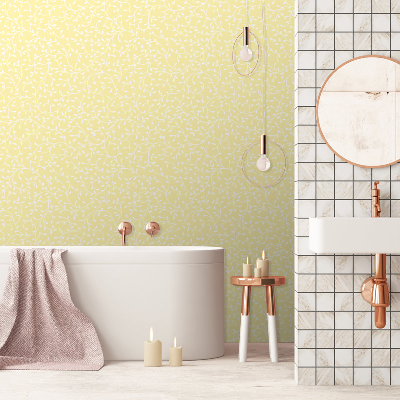 Yuki Osada Floral Wallpaper Roll by Soicher Marin Studio, Yellow