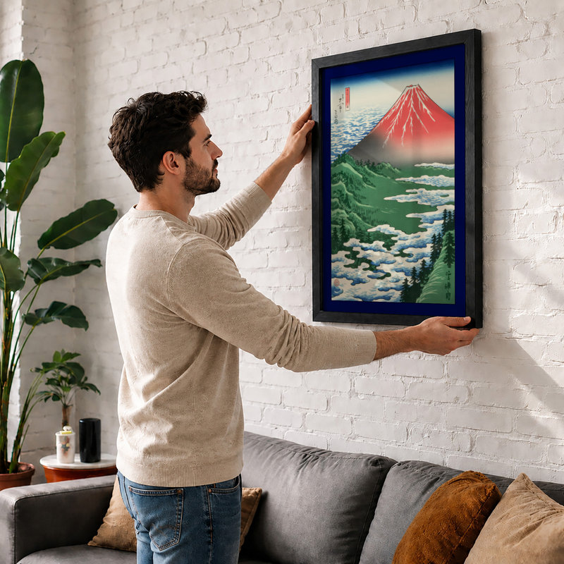 Mount Fuji Rising Japandi - Print, Unframed, A2 - 59.4 x 42.0 cm