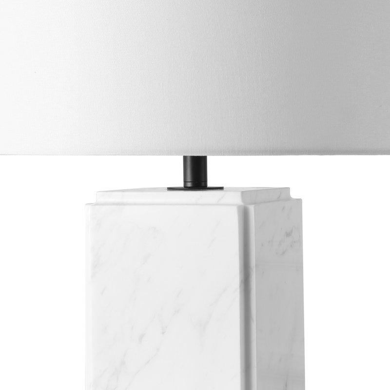 Torsten Marble Tall Table Lamp, White
