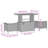 vidaXL Garden Dining Set Black Poly Rattan