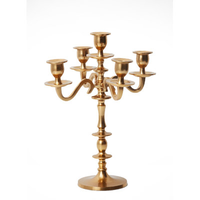 14'' H Aluminum Tabletop Candelabra