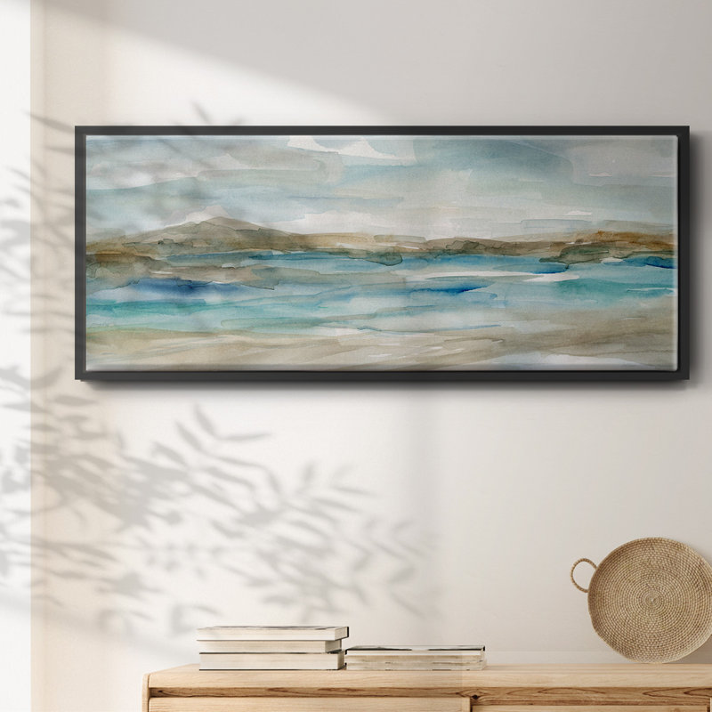 Peaceful Beach II - toile encadrée, H 8 po x l 20 po