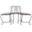 Abia Wrought Iron Outdoor Tree Bench-1349465076