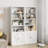 71.4" Farmhouse Bookcase with Doors, 6-Shelf Wooden Storage Cabinet for Living Room, Office & Study-336243895